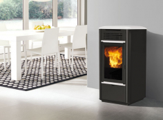 Wasserführender Pelletofen Mito Idro Stahl 13 kW von Edilkamin